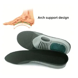 1 Pair 3D Arch Support Orthopedic Sports Insoles For Women / Men Flat Foot L Orthopedic Plantar Fasciitis Insole Pad Foot Pain Insoles(35-46)