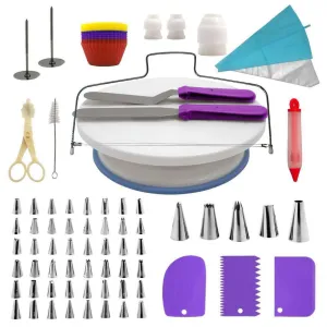 106pcs Cake Decorating Supplies Kit - 53 Icing Tips