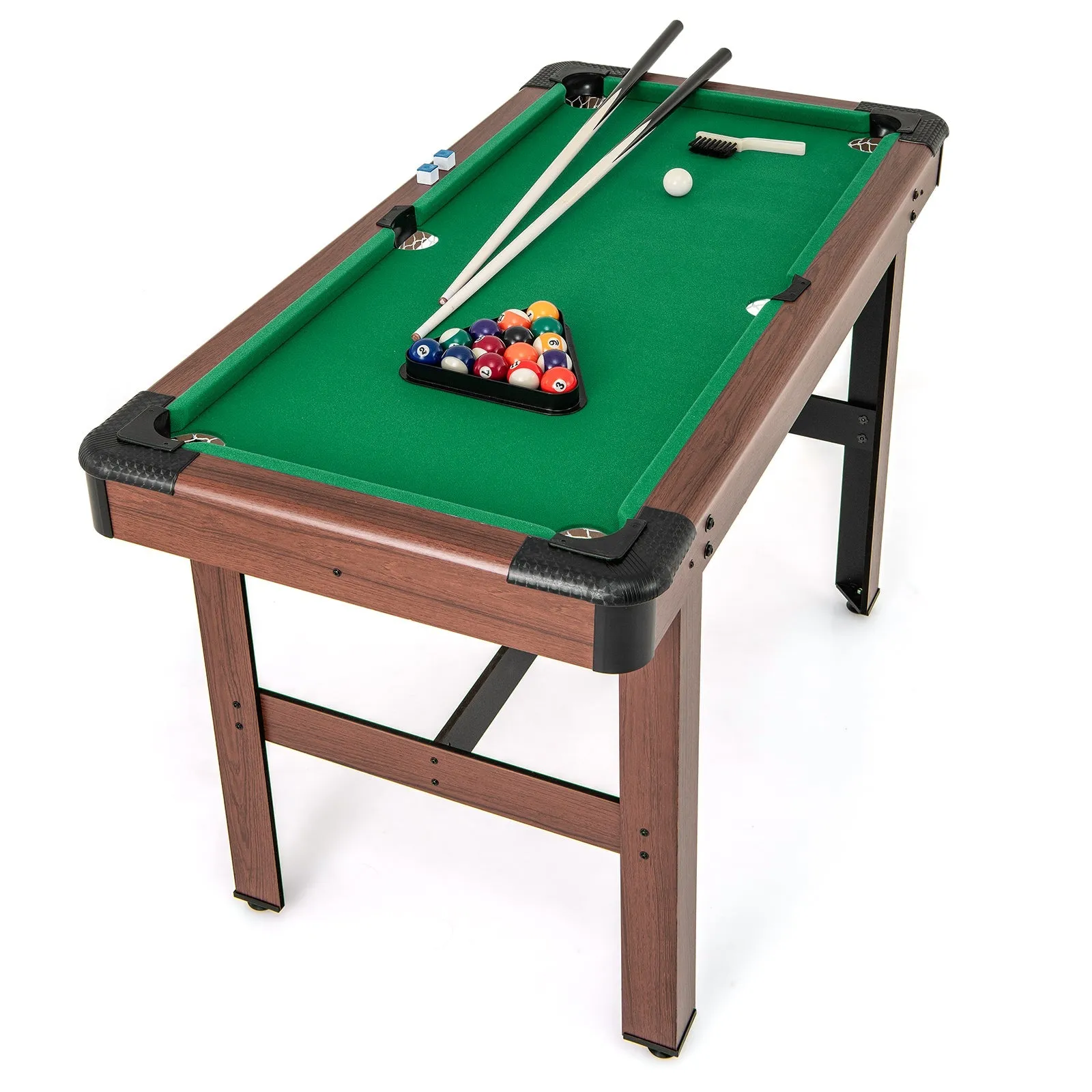 122 cm Wooden Pool Table for Kids and Adults-Green