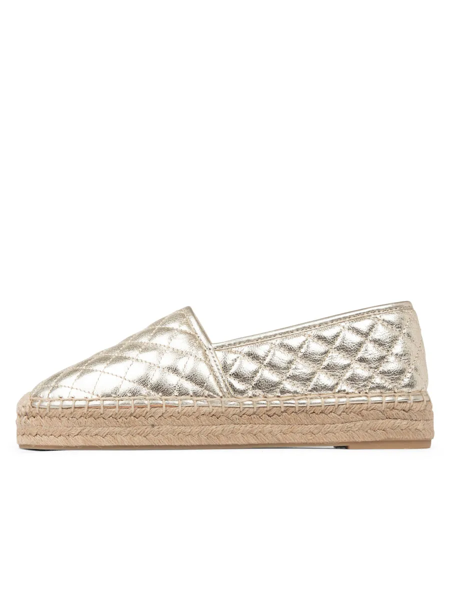 Abigail Quilted Slip on Espadrille