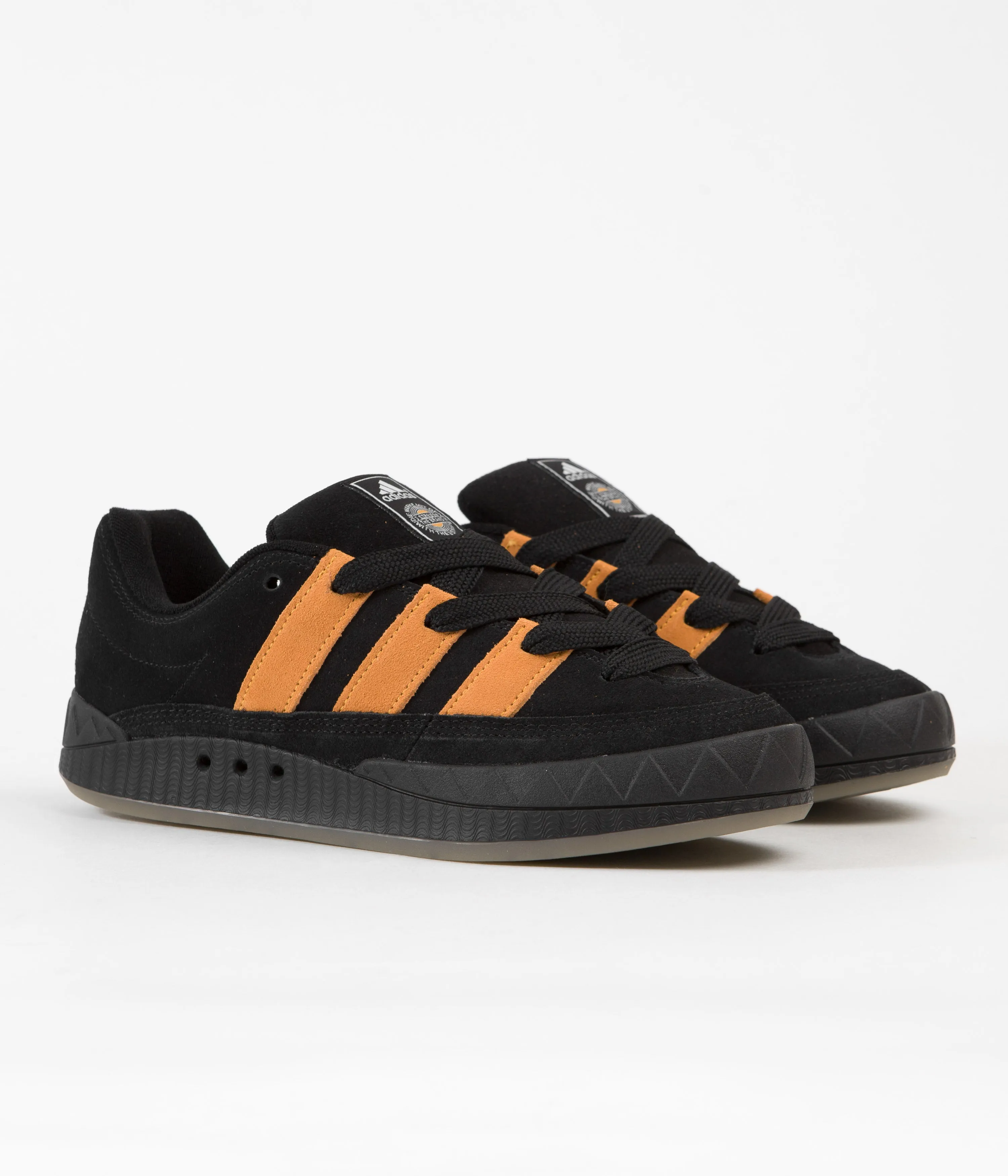 Adidas Jamal Smith Adimatic Shoes - Core Black / Orange Rush / FTWR White