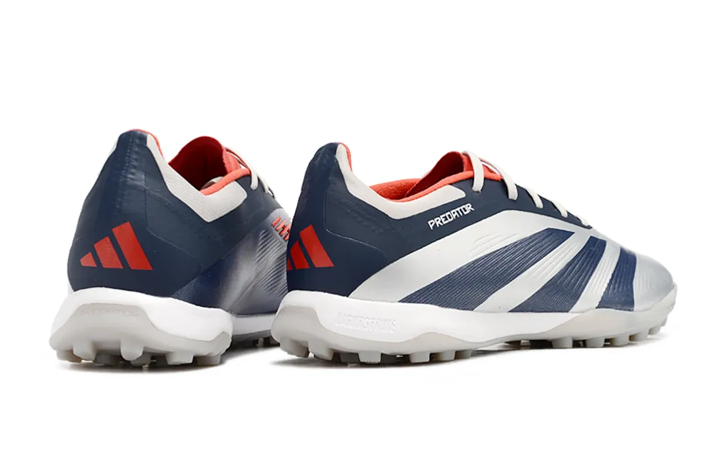 Adidas Predator 24 Elite Indoor Shoes - Ruby Red | Light Gray | Navy - FREE SHIPPING WORLDWIDE