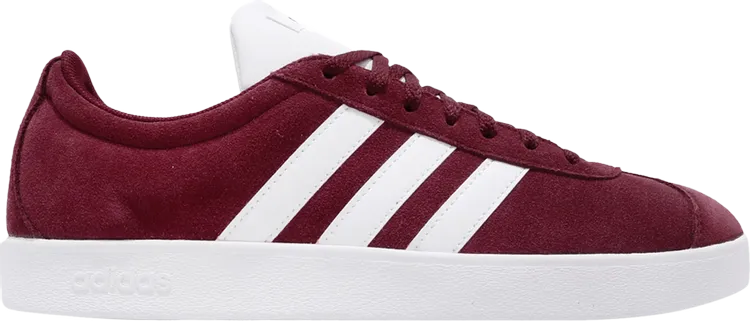 Adidas VL Court 2.0 'Collegiate Burgundy' Sneakers, Red