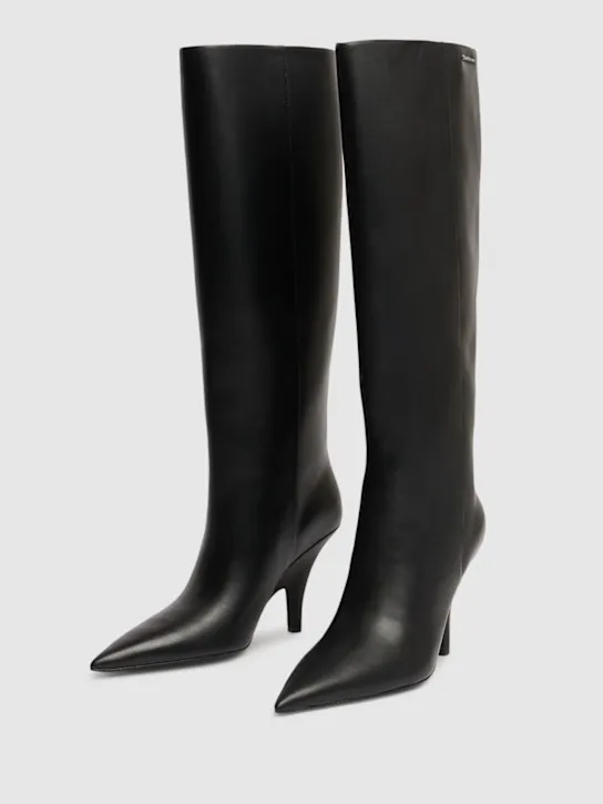 Alexander Wang   85mm Diablo leather tall boots 