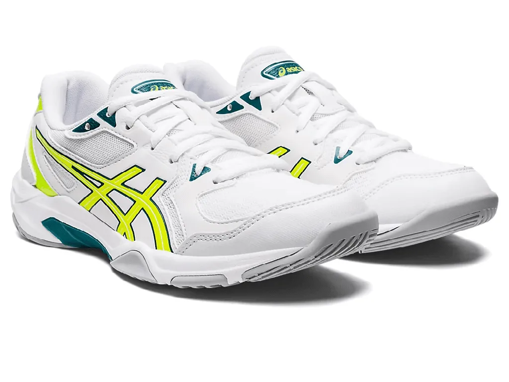 Asics Gel-Rocket 10 Unisex Court Shoes, White / Safety Yellow