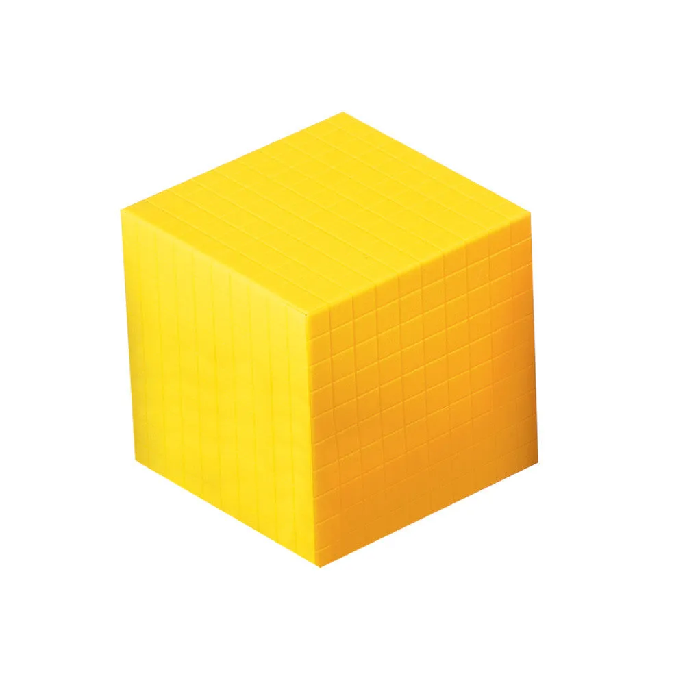 Base Ten Yellow Linking Cube 1 Piece