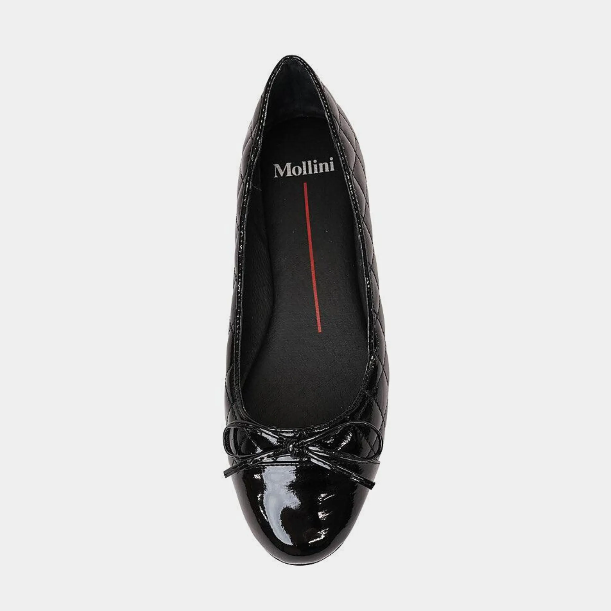 Belie Black Patent/ Black Leather Ballet Flats