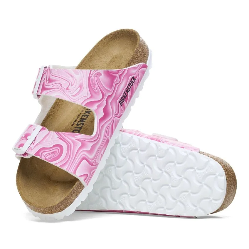 'Birkenstock' Women's Arizona Birko-Flor Sandal - Marble Pink