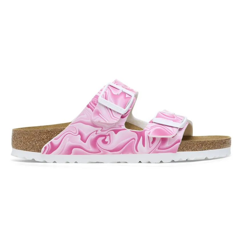 'Birkenstock' Women's Arizona Birko-Flor Sandal - Marble Pink