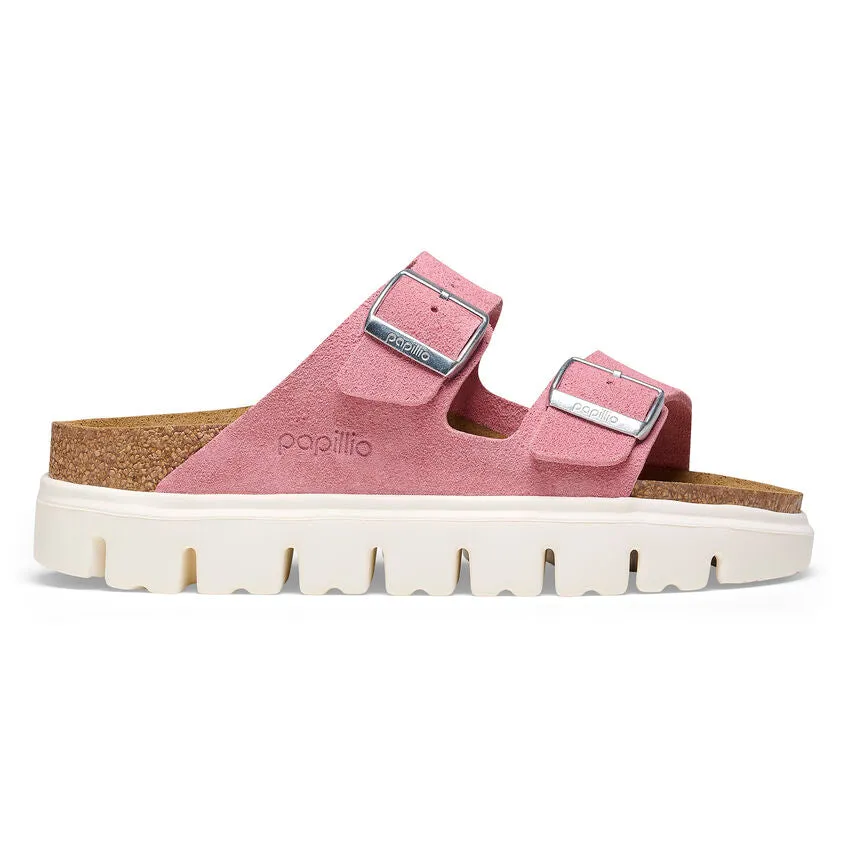 'Birkenstock' Women's Arizona Chunky Suede Leather Sandal - Candy Pink