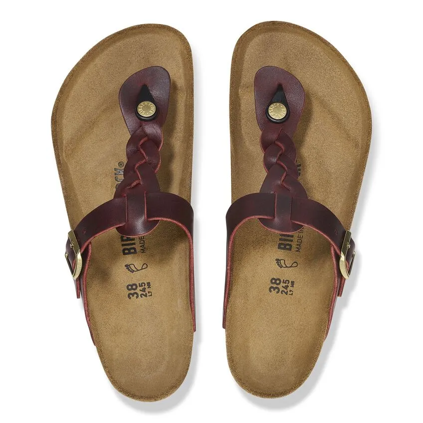 'Birkenstock' Women's Gizah Braid Thong Sandal - Zinfandel