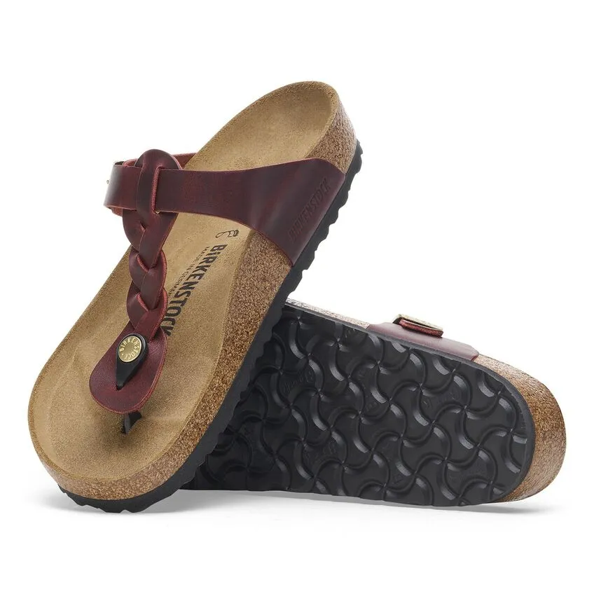 'Birkenstock' Women's Gizah Braid Thong Sandal - Zinfandel