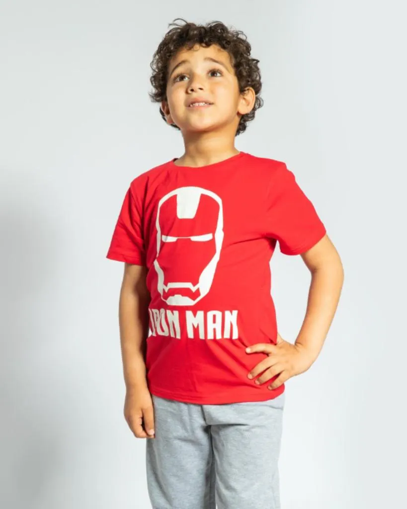 Boys Iron Man Glow In  The Dark Pajamas