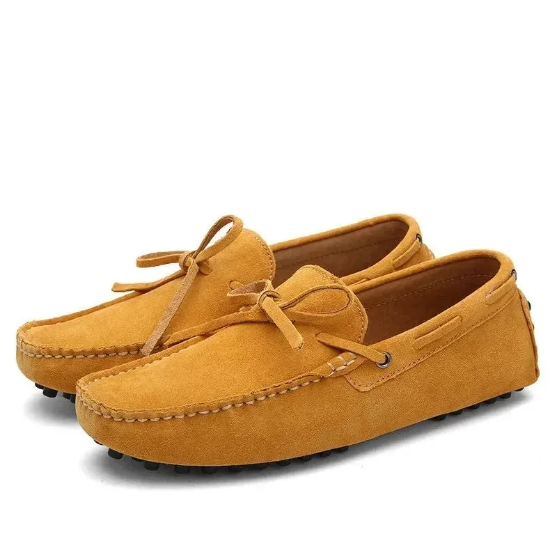 Brand Big Size Cow Suede Leather Men Flats Men Casual Shoes High Quality Men Loafers Moccasin Driving Shoes v1