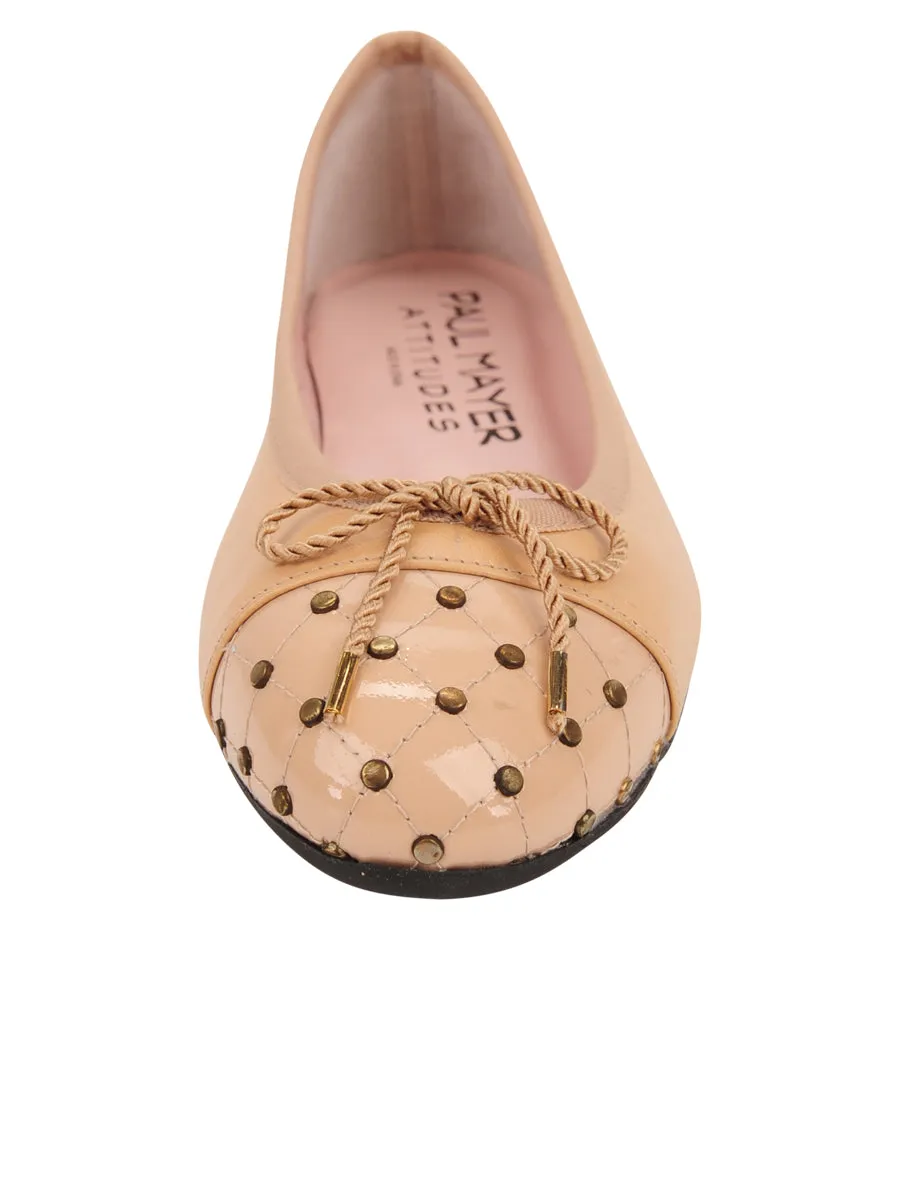 Bravo Studded Toe Ballet Flat