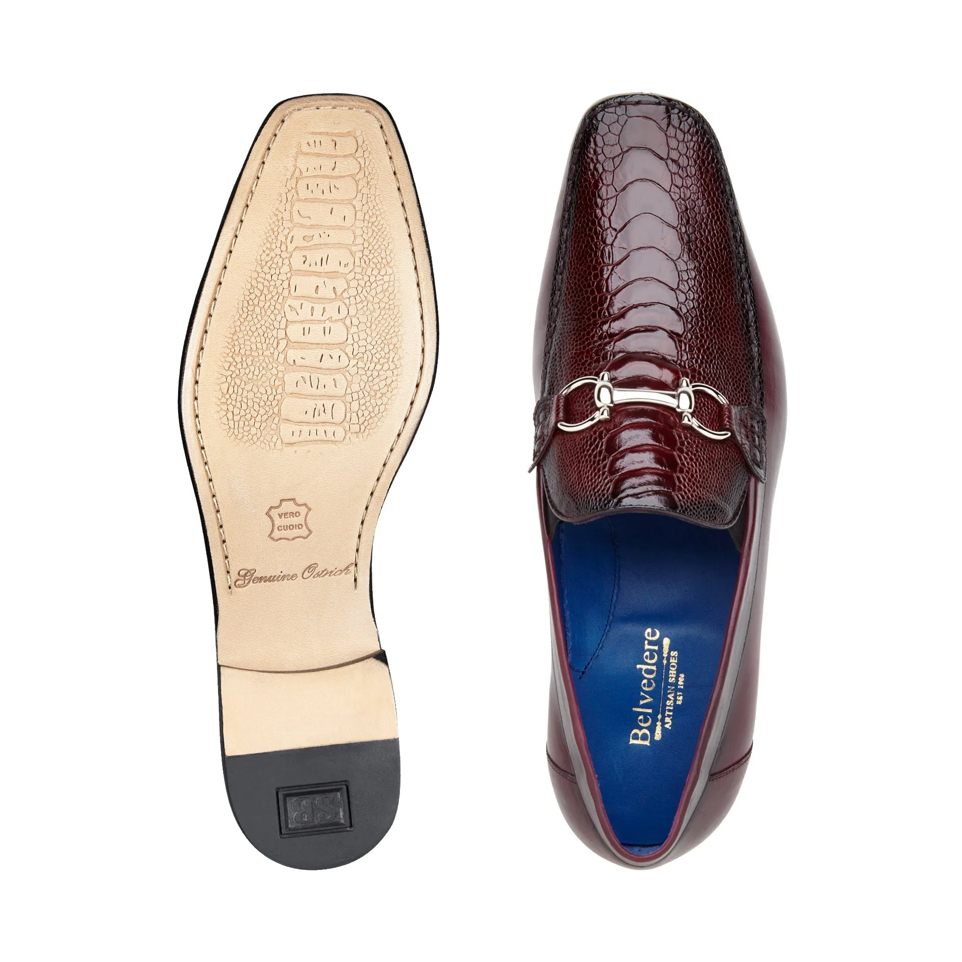 Bruno Alligator and Italian Calfskin Driving Moccasin by Belvedere