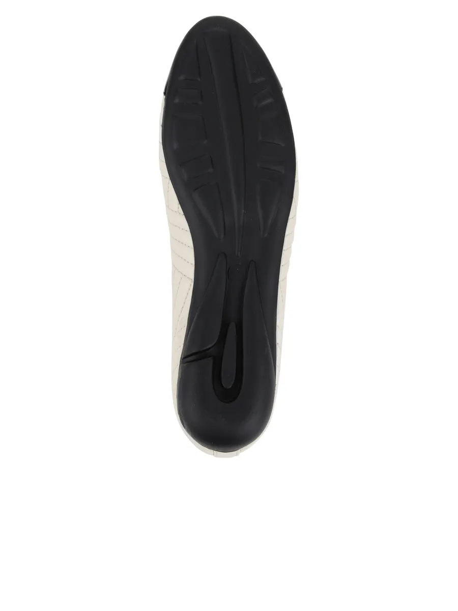 Brush Quilted Leather Ballet Flat