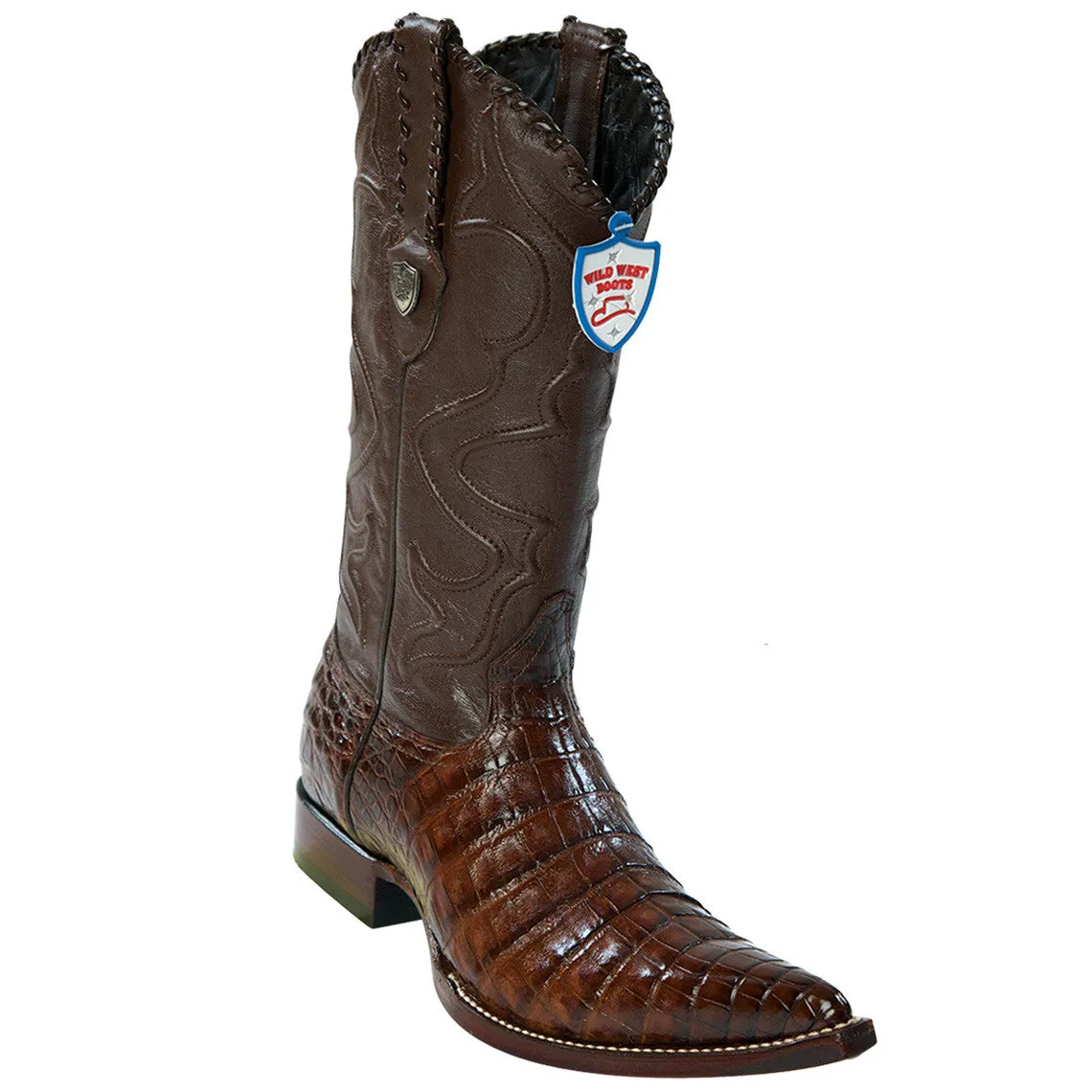 Caiman Pointed Toe Cowboy Boots