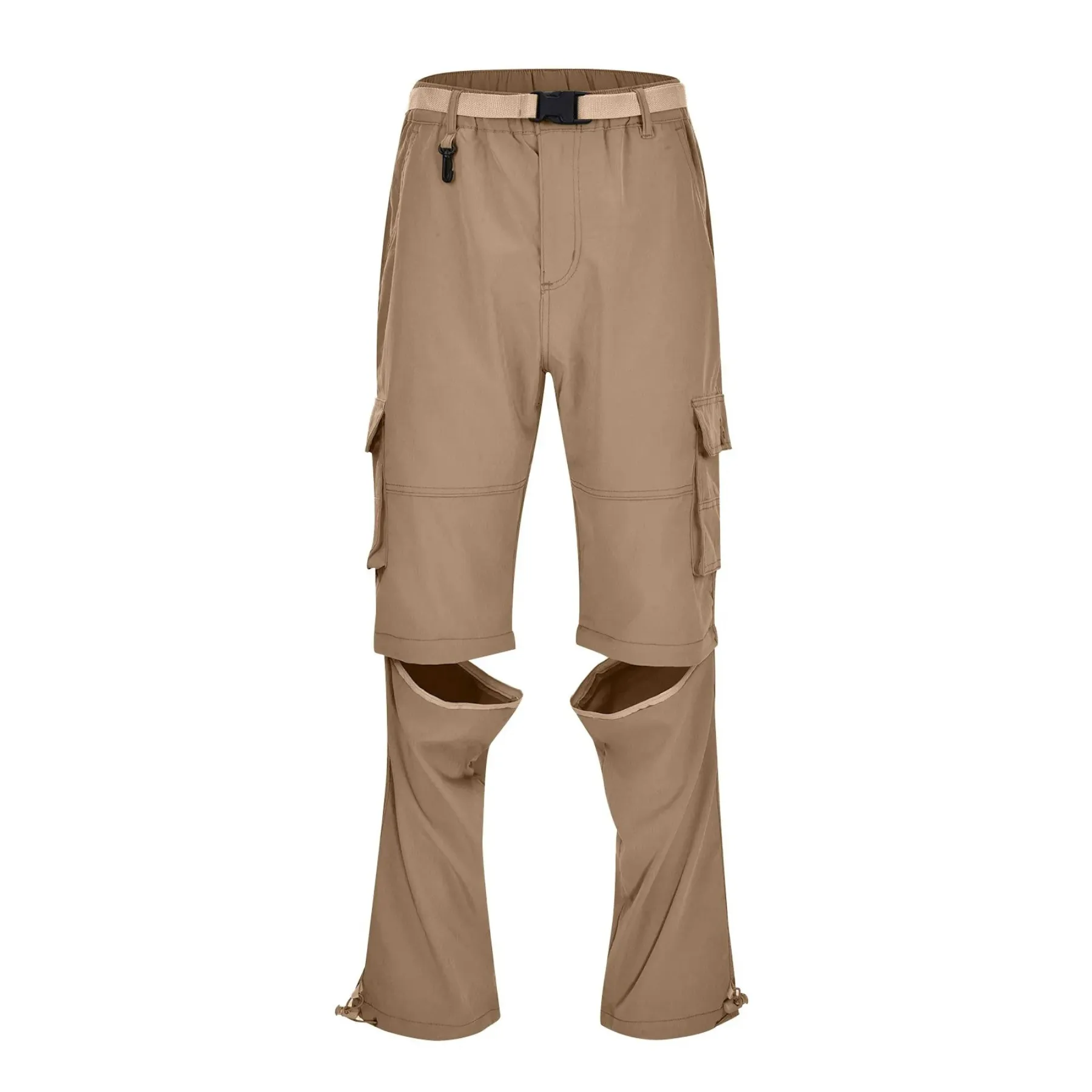 Cargo trousers men - Breathable outdoor trousers with pockets, adjustable leg cuffs