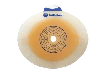 Coloplast 10023 Sensura Click Standard Wear Baseplate Flange Size 2" (50mm) Pre-Cut 1-3/8" (35mm) Red