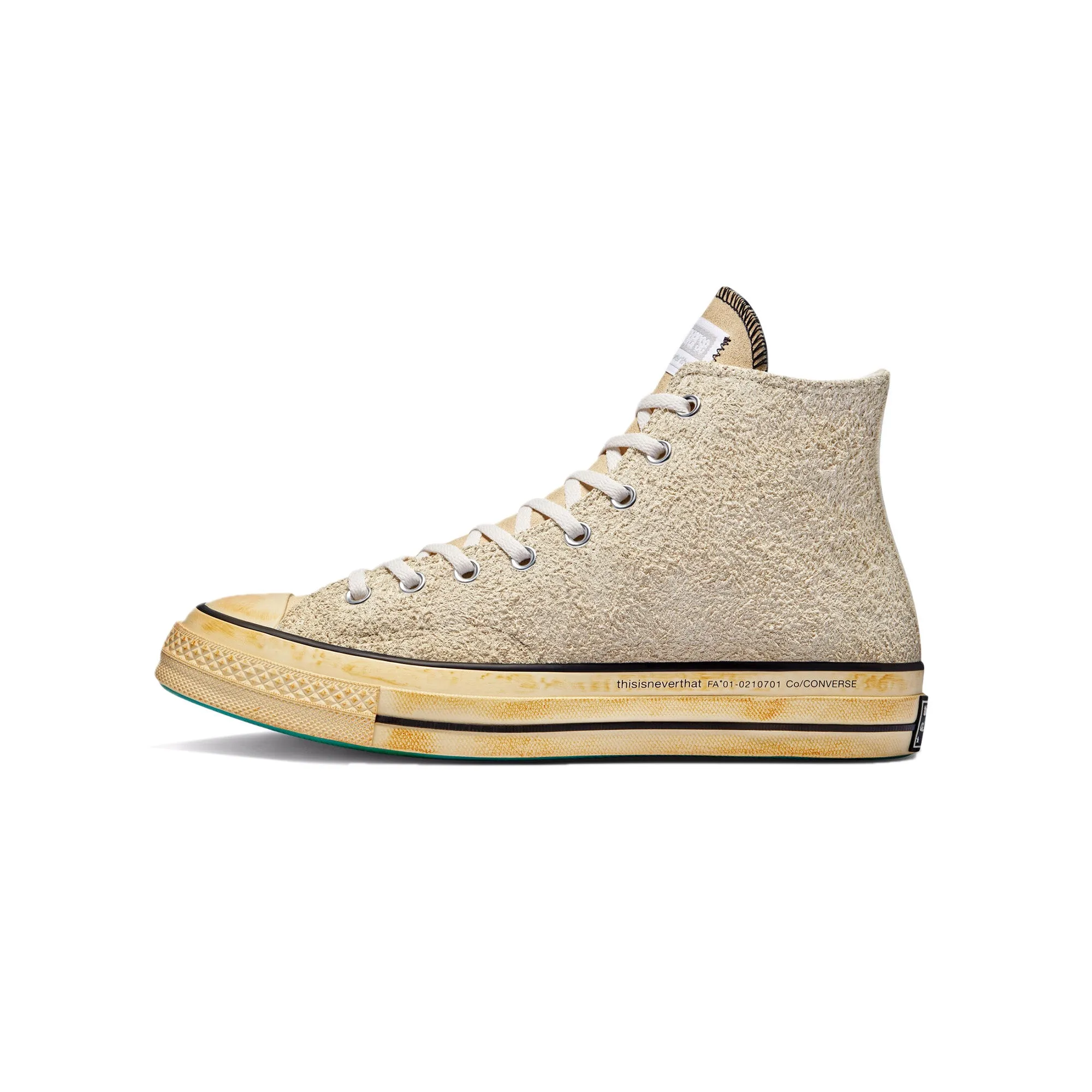 Converse Mens Chuck 70 Hi Shoes 'Lemon Icing/Pastel Yellow'