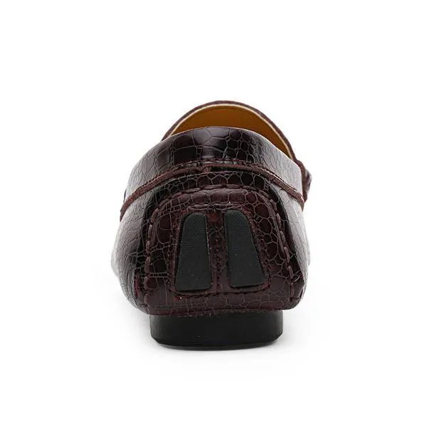 Crocodile Loafers Men Luxury Handmade Genuine Leather Driving Shoes