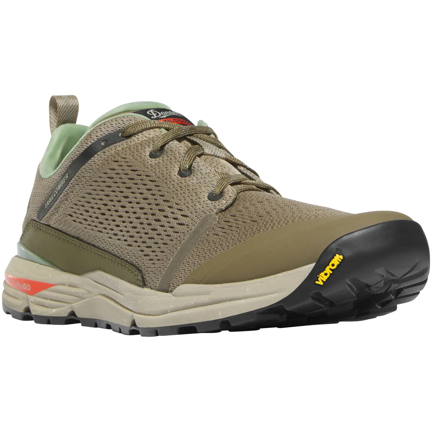 Danner Mens Trailcomber Timberwolf/Cargo Green Knit Hiking Shoes