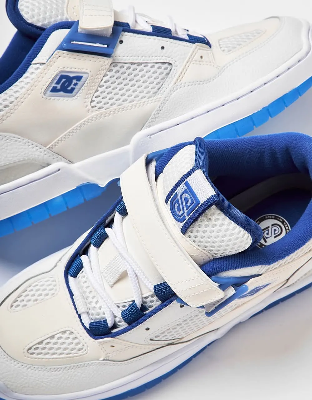 DC JS 1 Skate Shoes - White/Blue