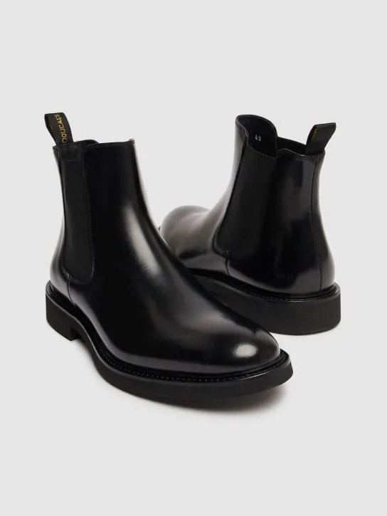 Doucal&#x27;s   Glossy leather Beatle boots 