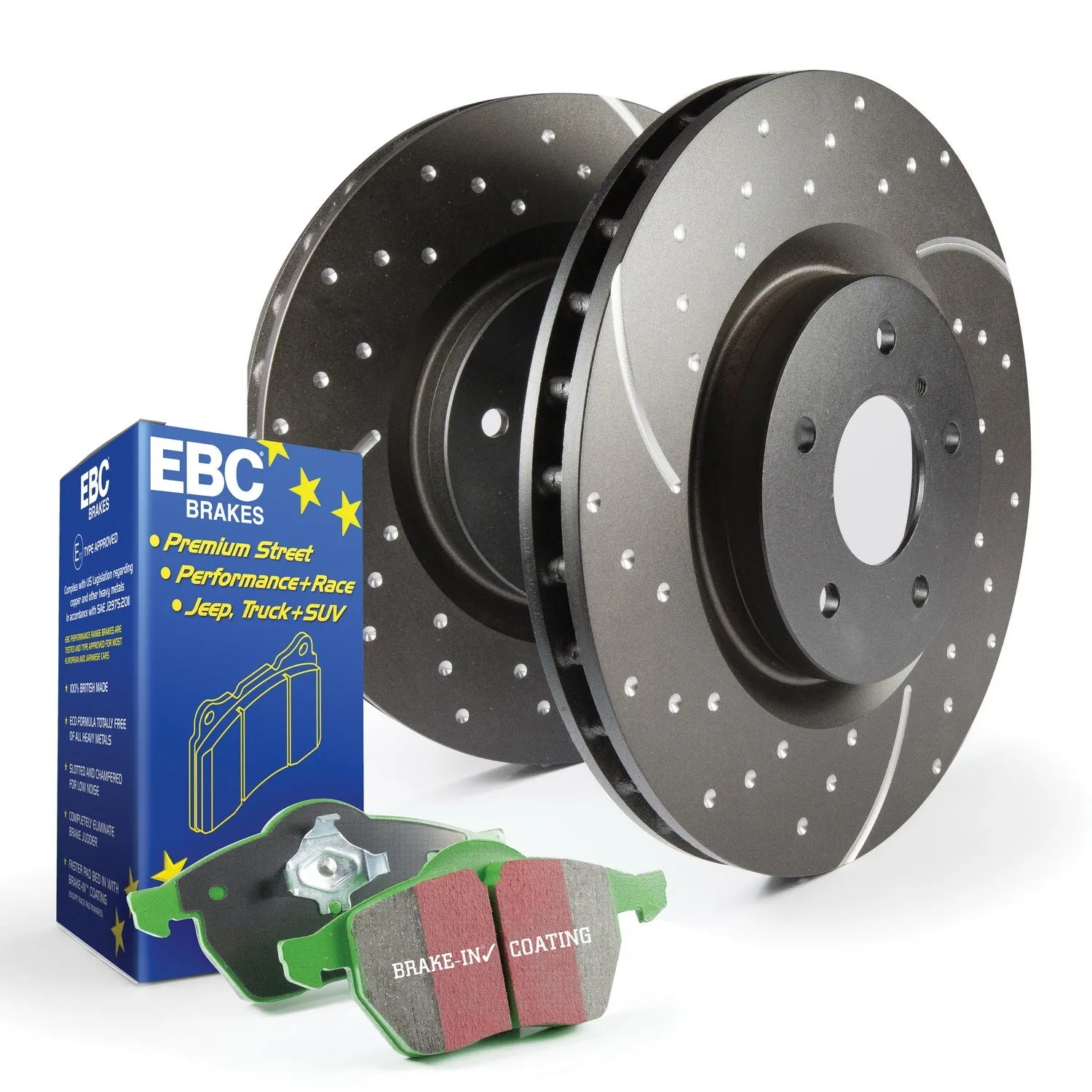 EBC Brakes S10KR1004 S10 Kits Greenstuff 2000 and GD Rotors