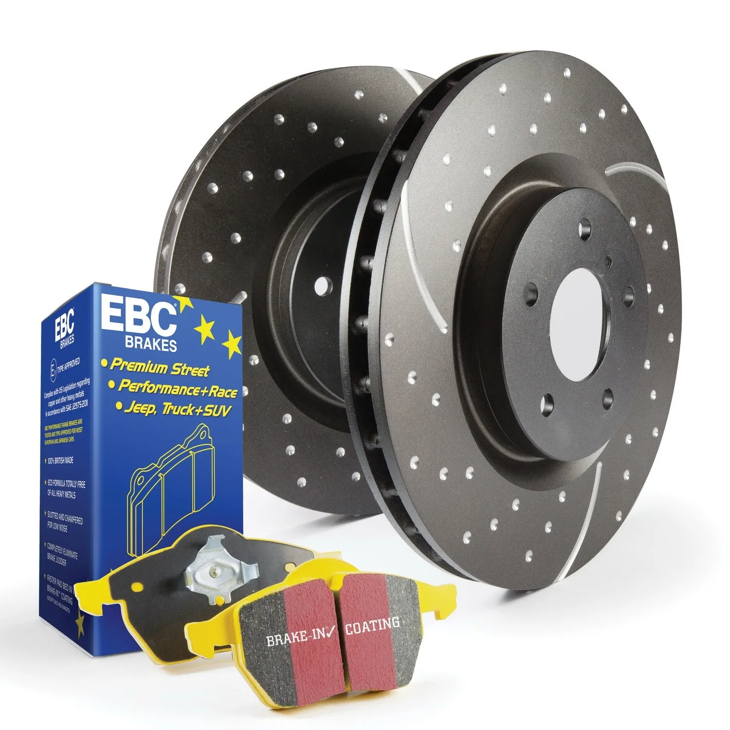 EBC Brakes S5KF1028 S5 Kits Yellowstuff And GD Rotors