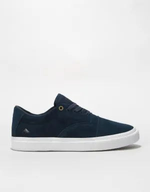 Emerica The Provider Skate Shoes - Navy/White