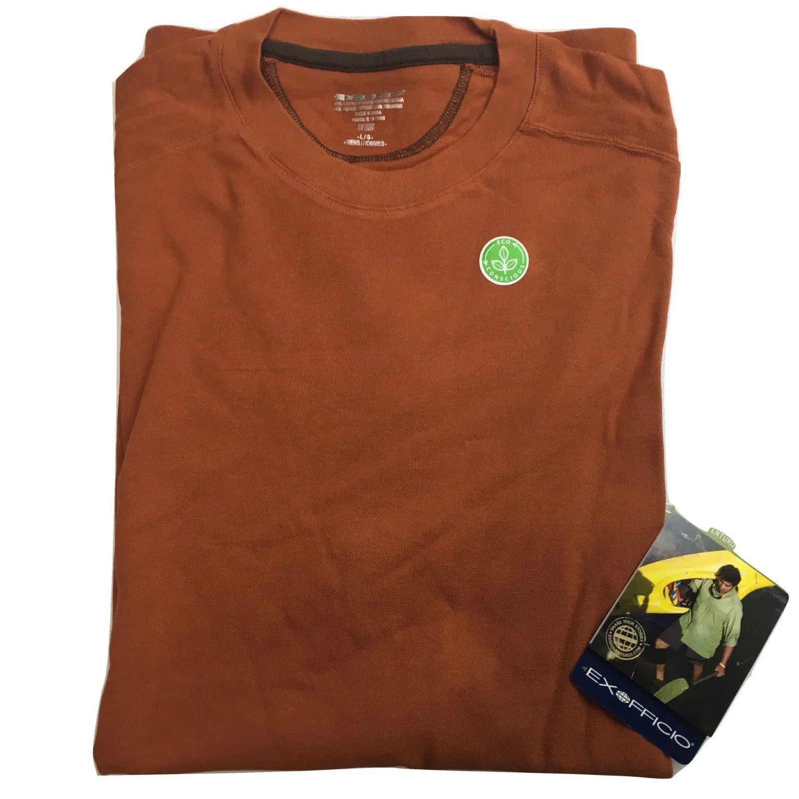 ExOfficio Satellite Tee Organic Cotton Soybean Top T-Shirt Plain 1012-0834