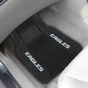 Fanmats Philadelphia Eagles 2 Piece Deluxe Car Mat Set