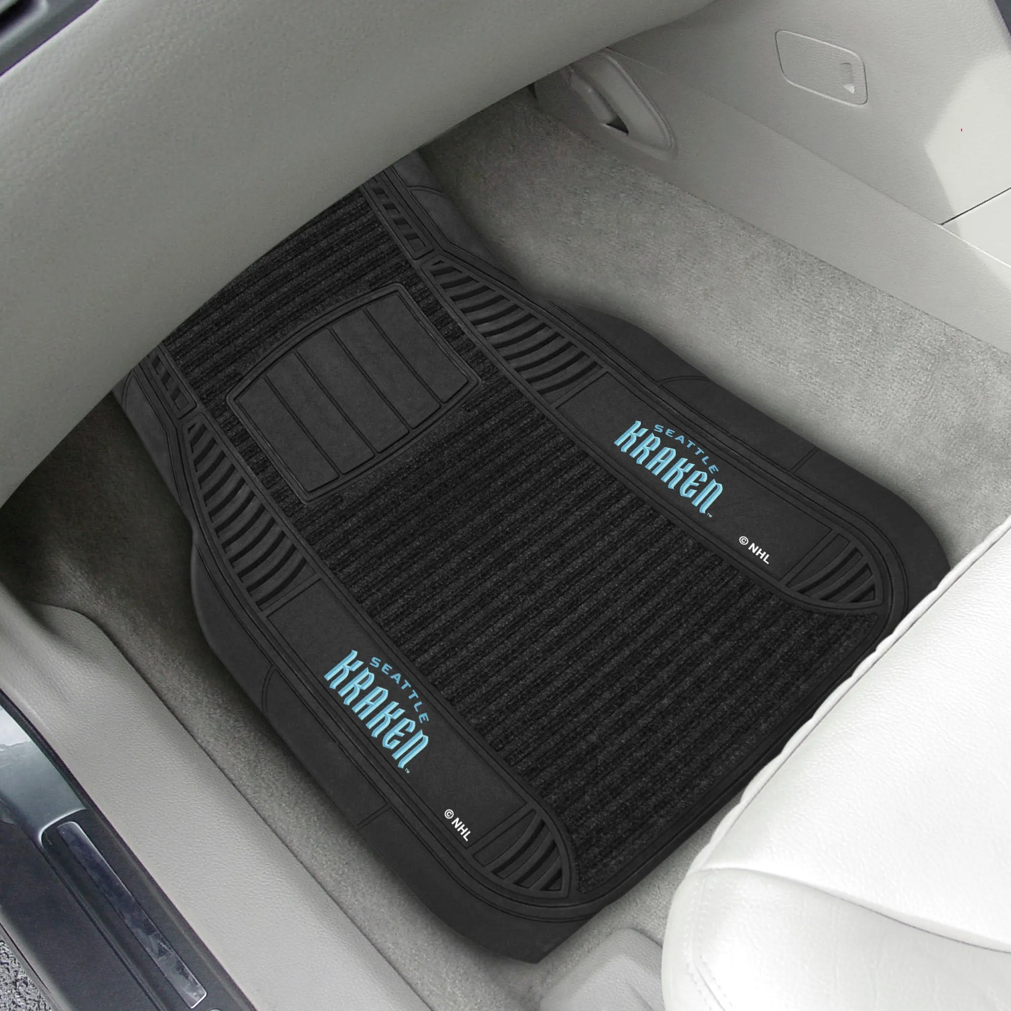 Fanmats Seattle Kraken 2 Piece Deluxe Car Mat Set