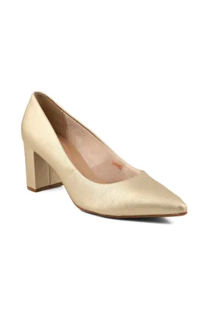 Formal Court Shoes I44445-Golden