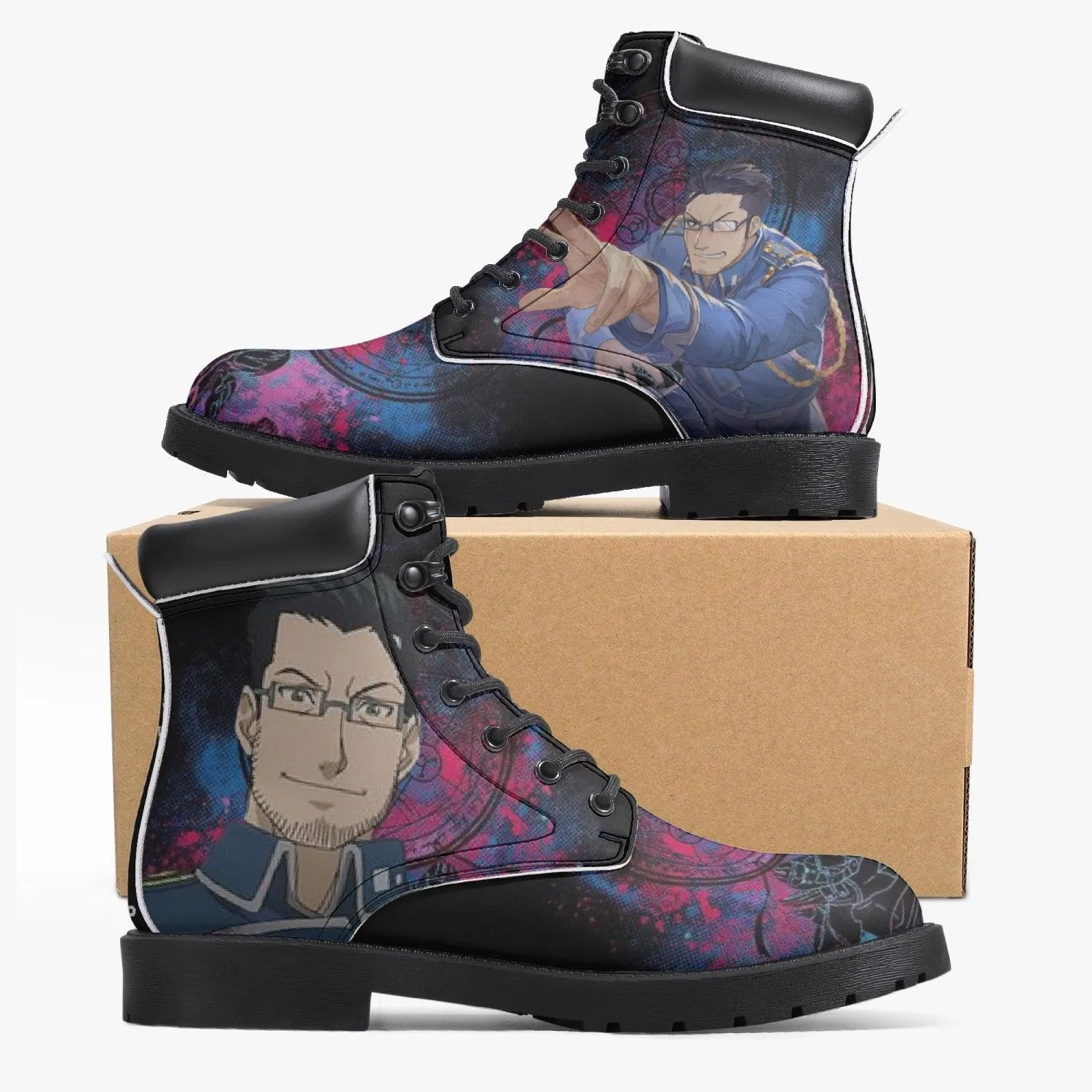 Fullmetal Alchemist Maes All Season Boots Anime Shoes