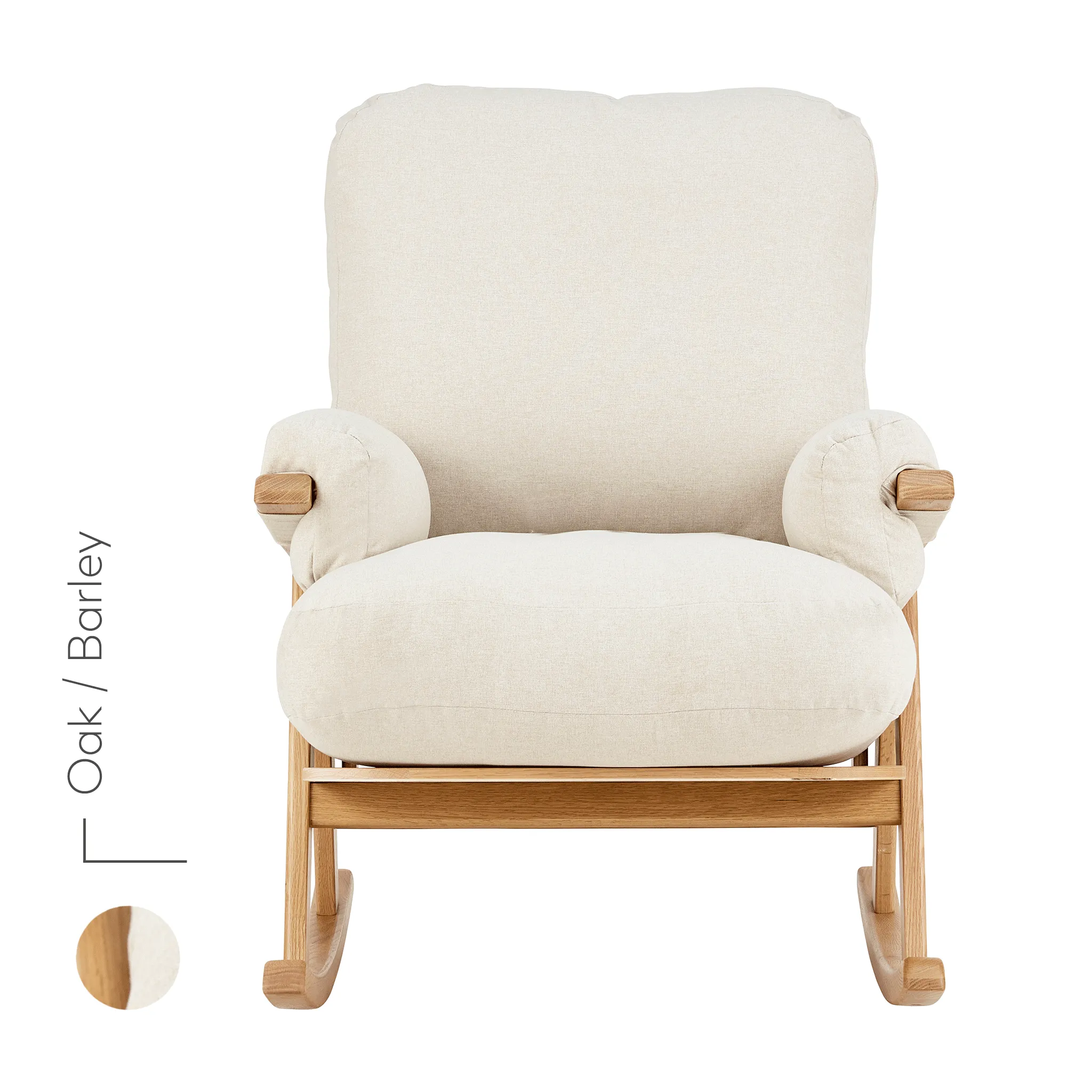 Gaia Baby, Hera Nursing Chair, Oak/Barley