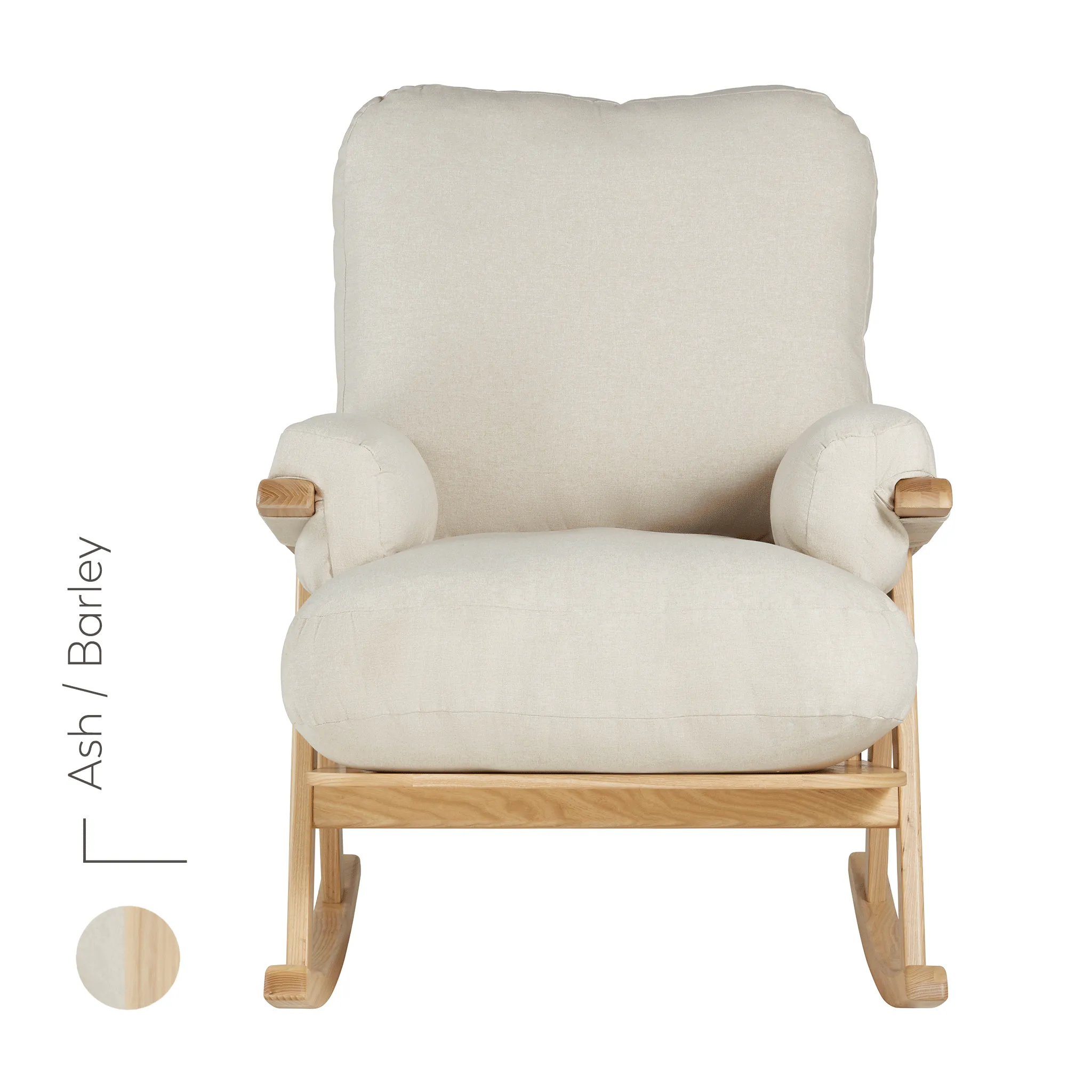 Gaia Baby, Hera Nursing Chair, Oak/Barley