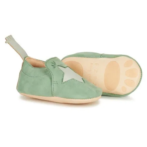 Green Star Baby Shoes