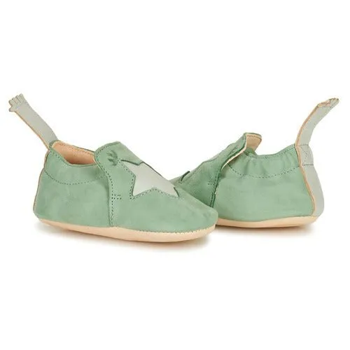 Green Star Baby Shoes