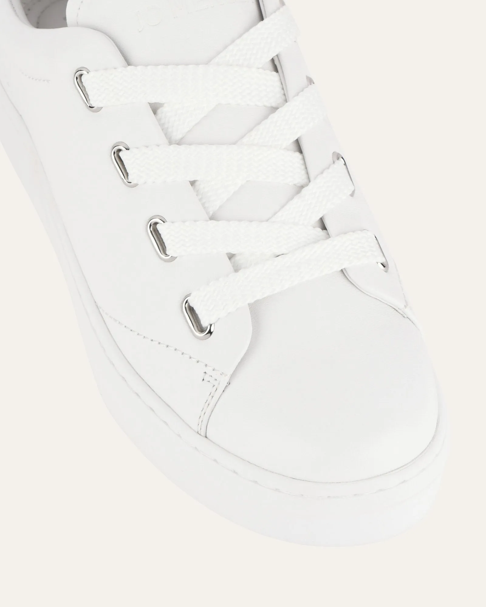 HORIZON SNEAKERS WHITE SILVER LEATHER