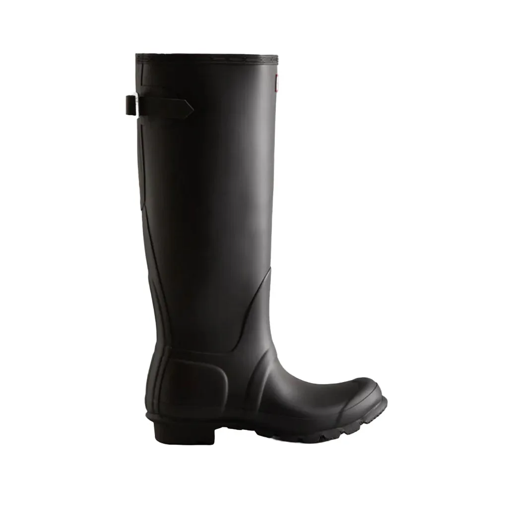 Hunter  Women's S Original Tall Back Adjustable Gloss Boot Black M