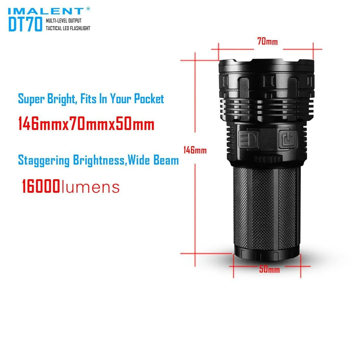 IMALENT DT70 LED Flashlight