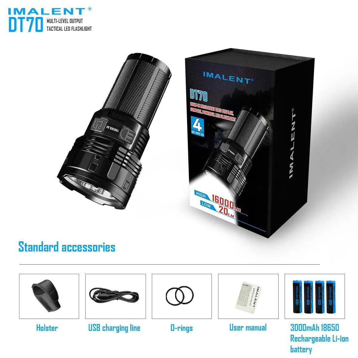 IMALENT DT70 LED Flashlight