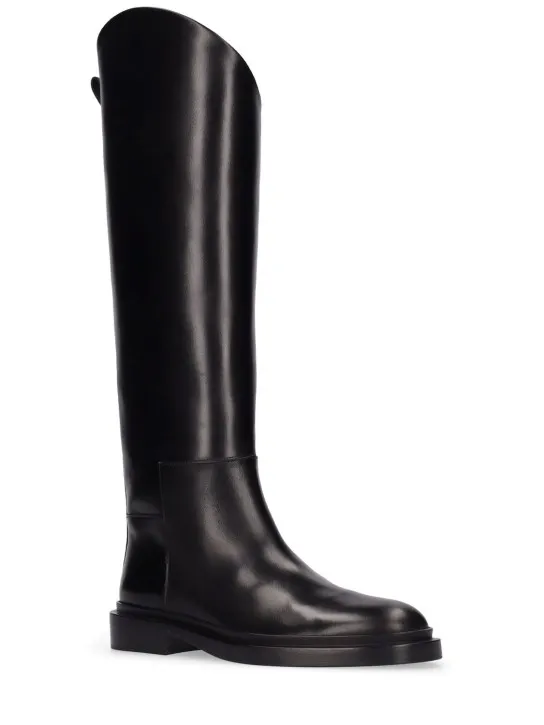 Jil Sander   25mm Leather riding boots 