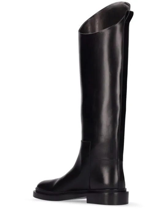 Jil Sander   25mm Leather riding boots 