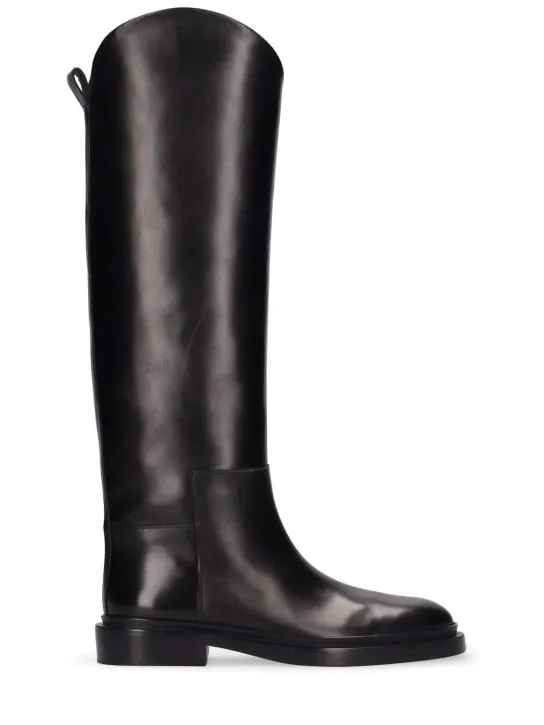 Jil Sander   25mm Leather riding boots 