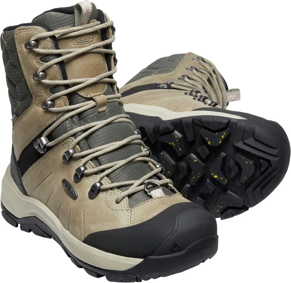 'Keen Outdoor' Women's Revel IV High Polar WP Boot - Vetiver / Peachy Keen