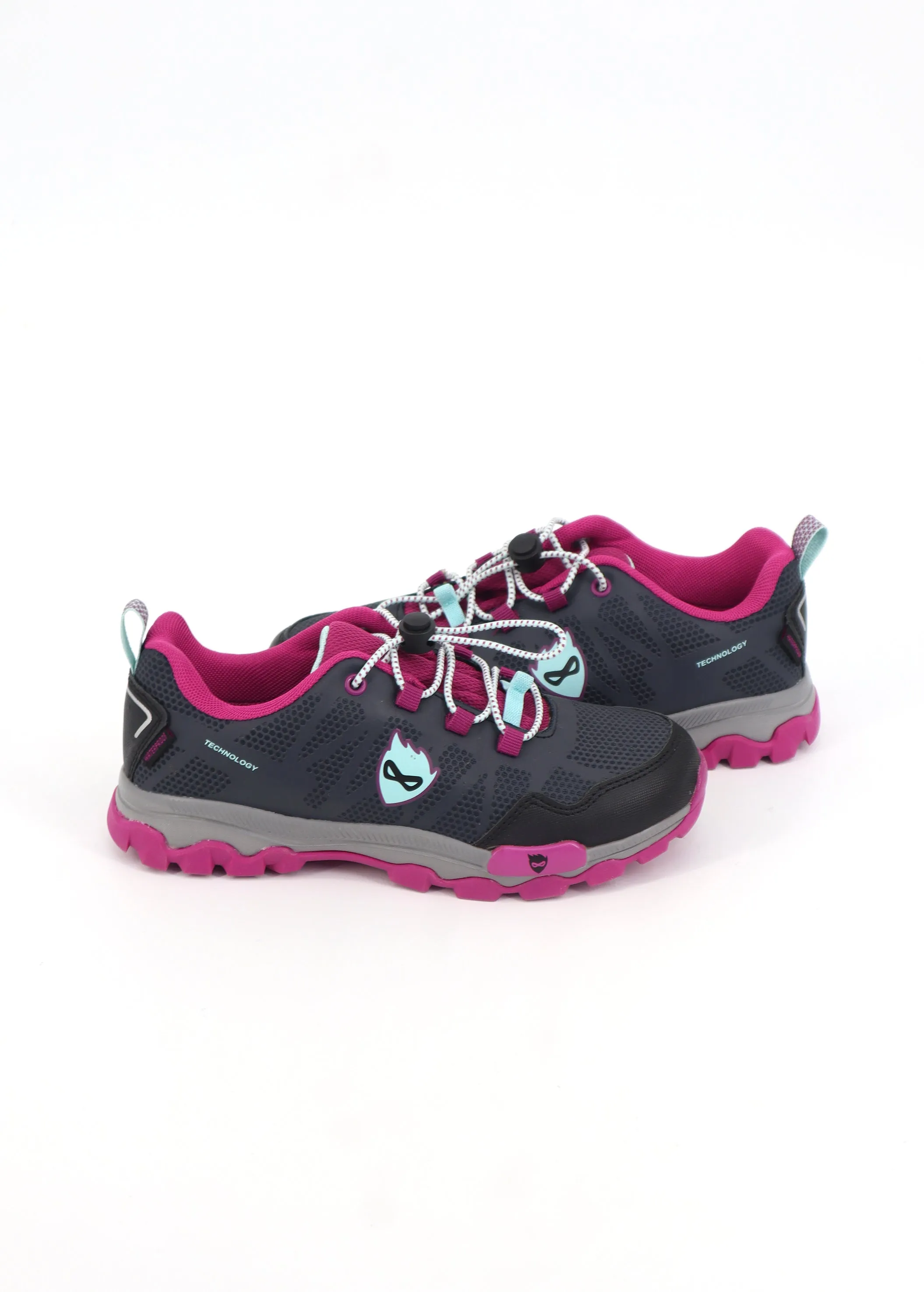 Kids Girl's Printed Hiking Shoes,Navy